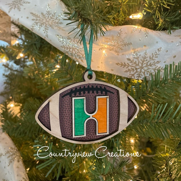 Hart County Football Ornament