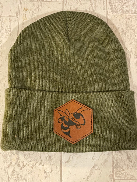 Bonnieville Beanie w/leather patch