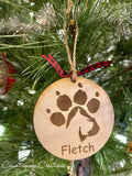 Paw Silhouette Ornament