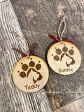 Paw Silhouette Ornament