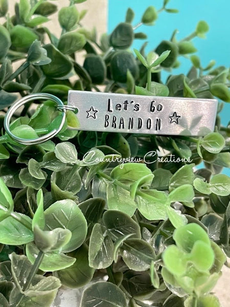 Let's Go Brandon keychain.