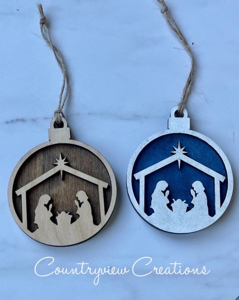 Nativity Ornament 3D