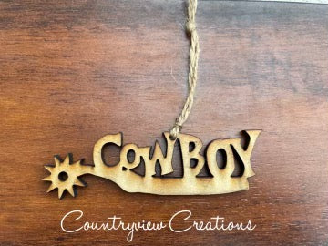 Cowboy ornament