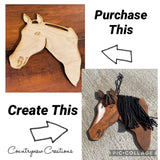 Horse Paint Kit. Kid Craft Kit DIY