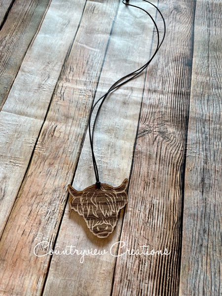 Shaggy Cow Necklace
