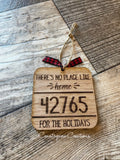 Zip Code Christmas Ornament