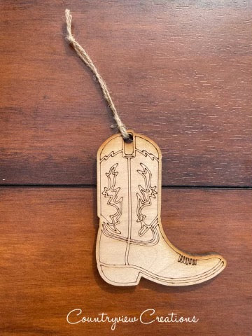 Cowboy Boot Ornament