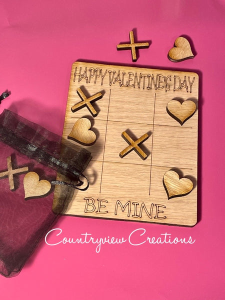 Be Mine Tic-Tac-Toe Game, Valentine’s, Personalized