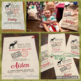 Santa Bag. Canvas & Personalized