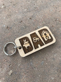 Dad Keychain- Farm