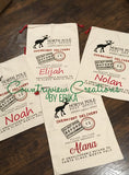 Santa Bag. Canvas & Personalized