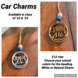 Car Charm- Class of 2022 - Class of 2023- Wooden