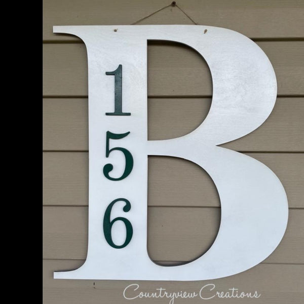Initial Address Kit. Outdoor decor. DIY Kit.