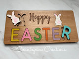 Happy Easter Puzzle Decor