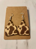 Cow Tag Dangle Earringd